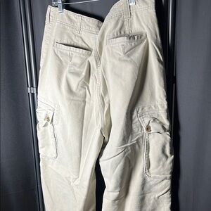 Abercrombie & Fitch Beige cargo Pants Men’s 34R 100% cotton Y2K baggy